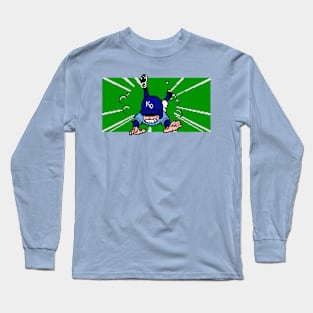 8-Bit Baseball Slide - Kansas City Long Sleeve T-Shirt